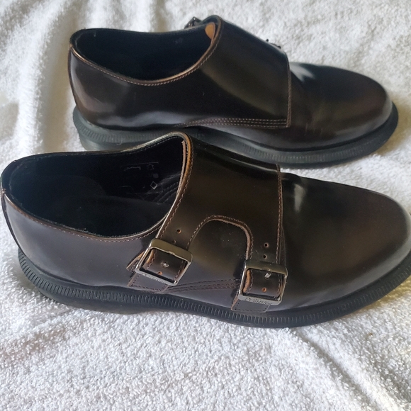 Dr. Marten Pandoras Double Monk Strap Shoes Brown Women's 6US - Picture 4 of 11